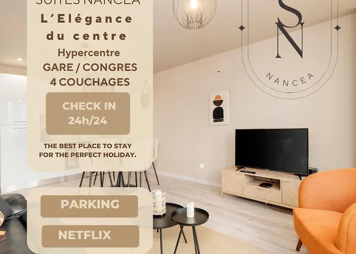 L'elegance Du Centre - Gare Congres - Parking - T3 * 南锡